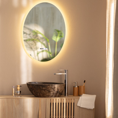 Espejo Baño con Luz LED y Antivaho 70x50 cm Catedrais - efectoLED