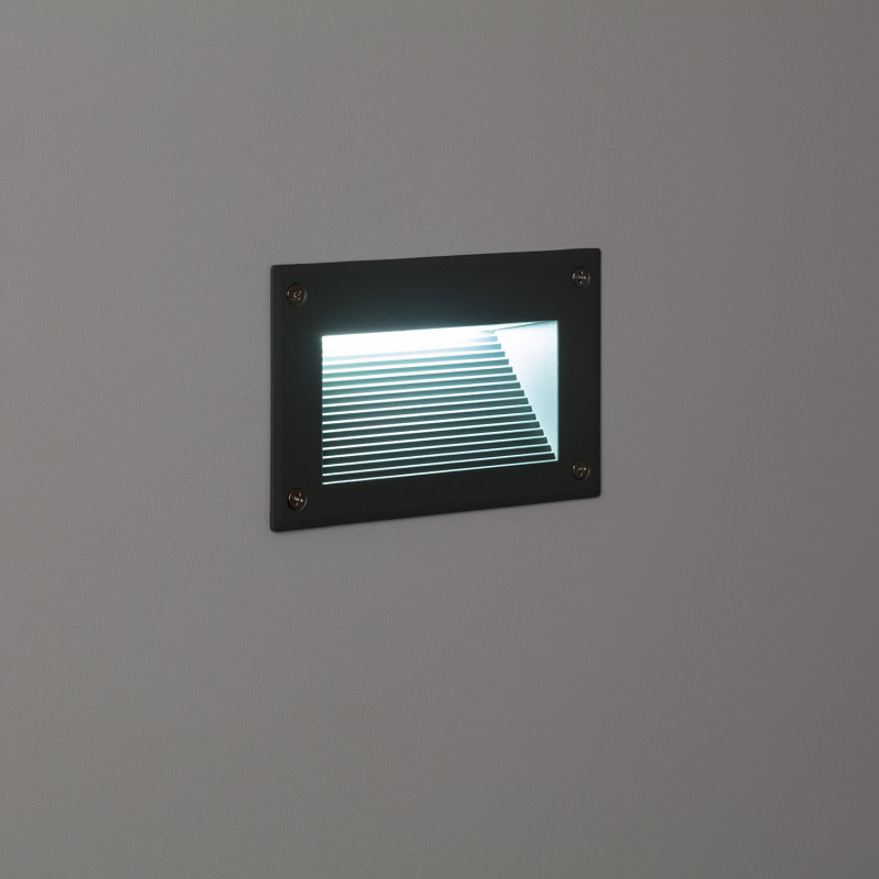 Producto de Baliza Exterior LED 3W Empotrable Pared Gris Mystic