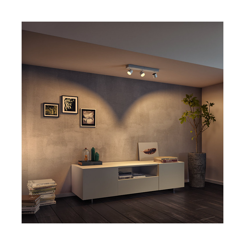 Lámpara de Techo LED  WarmGlow con Tres Focos 3x4.5W PHILIPS Star