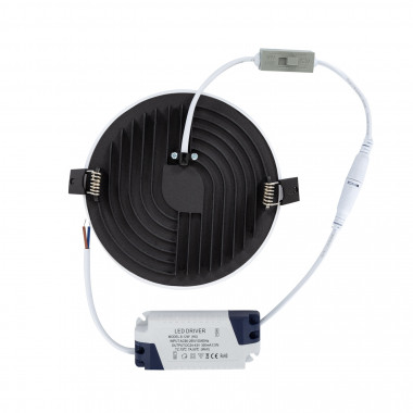 Producto de Placa LED 12W CCT Seleccionable Circular Slim Surface Corte Ø 135 mm IP54  