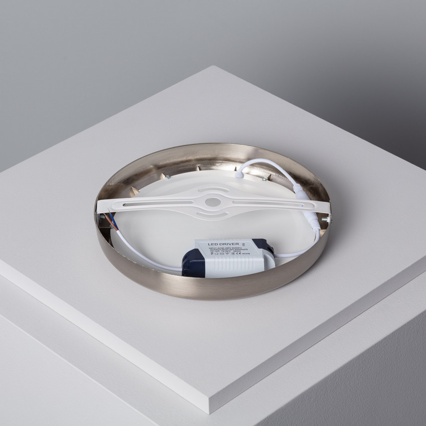 Producto de Plafón LED 18W Circular Metal Ø225 mm Design Silver