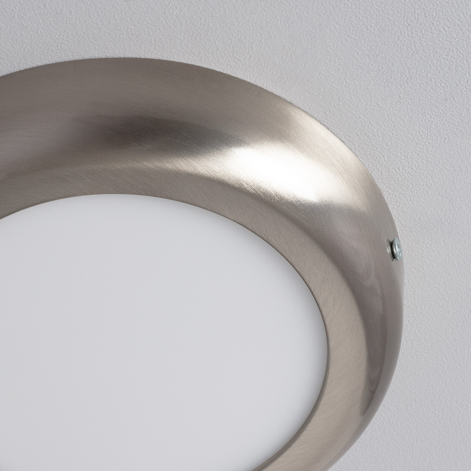 Placa Superfície LED Circular Silver Design 12W