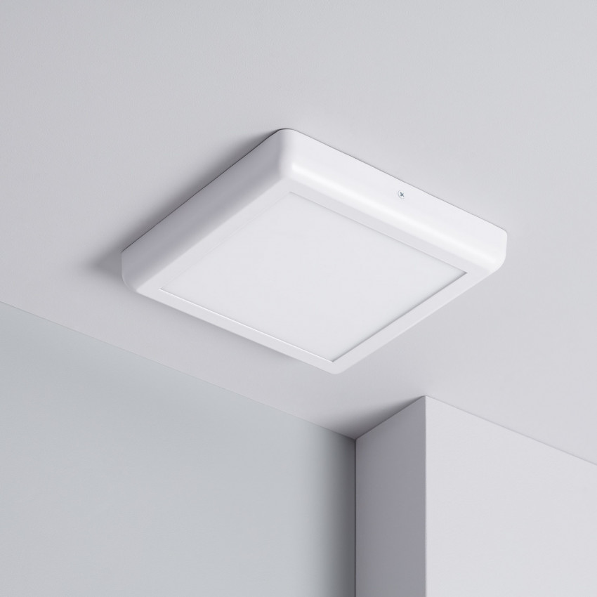 Plafón LED 18W Quadrado Metal 225x225 mm Design White