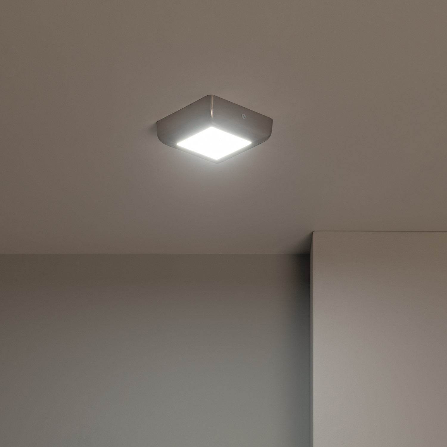 Placa Superfície LED Quadrada Silver Design 6W