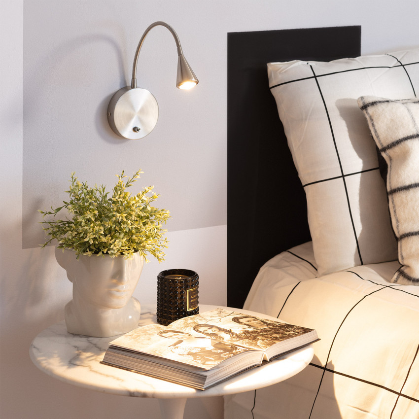 Producto de Lámpara de Pared LED 3W de Metal con Interruptor Koiné