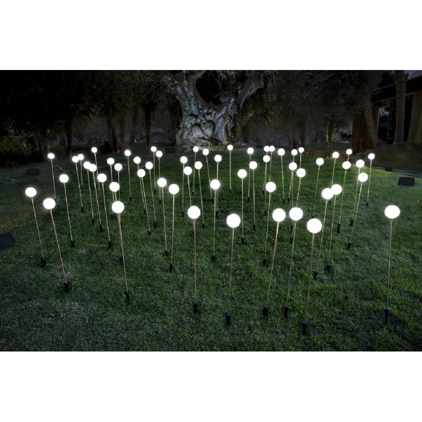 Producto de Lámpara de Jardín LED Bruna 80 1 Pica Solar + Battery Brass 