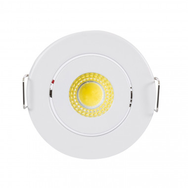 Producto de Foco Downlight LED 1W COB Direccionable Circular Blanco Corte Ø 45 mm