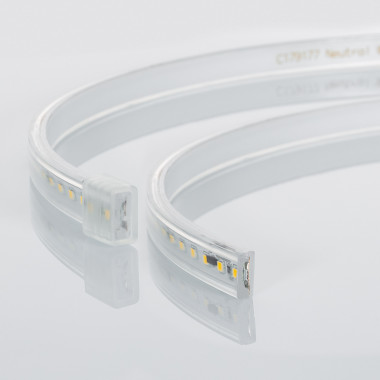 Produto de Fita LED Regulável 220V AC Solid 120 LED/m Branco Neutro IP65 Corte à medida a cada 10 cm Largura 14mm