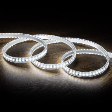 Producto de Bobina de Tira LED Regulable 220V Solid 120 LED/m 50m Blanco Frío IP65 Ancho 14mm Corte cada 10 cm