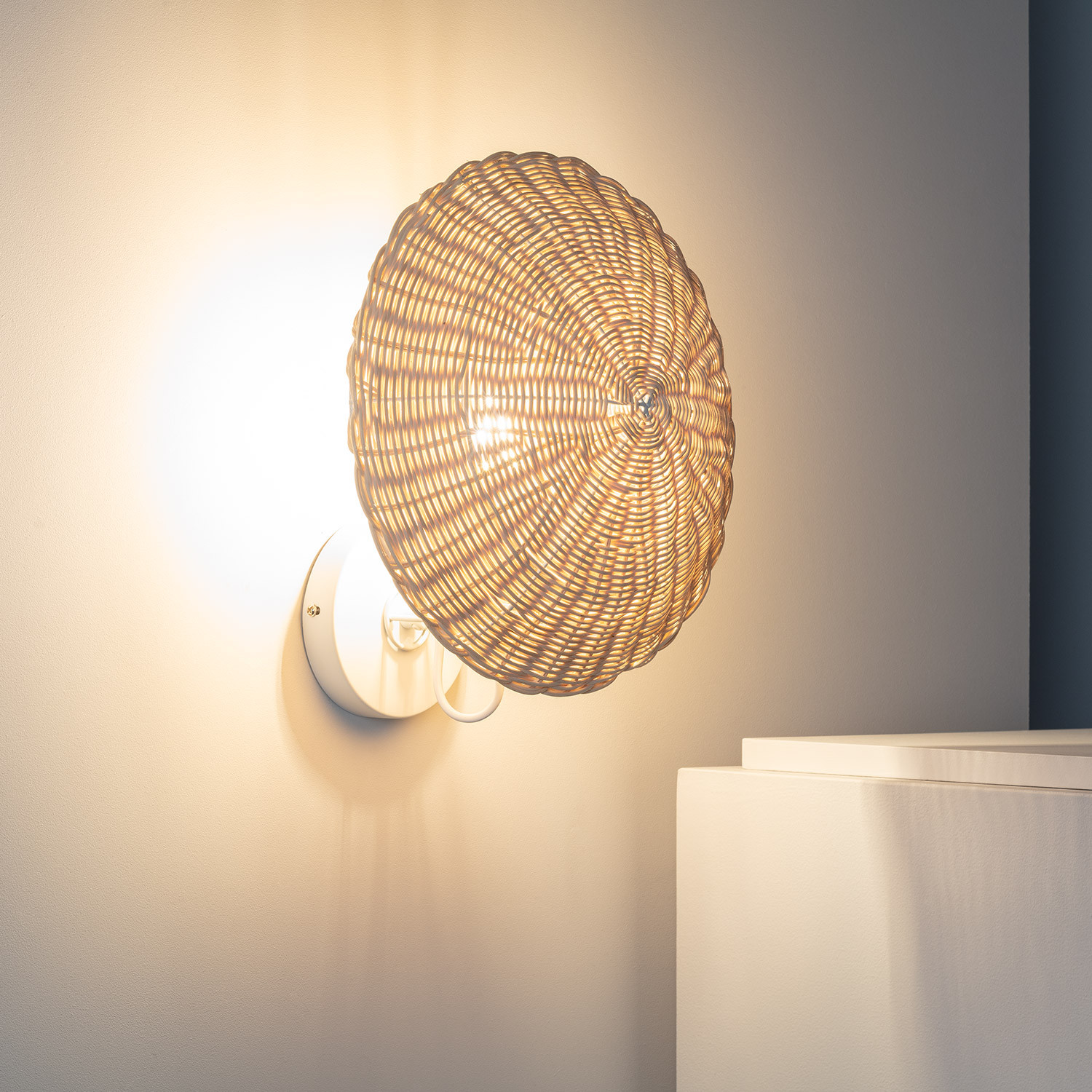 Aplique de Pared de Ratán Salmor efectoLED