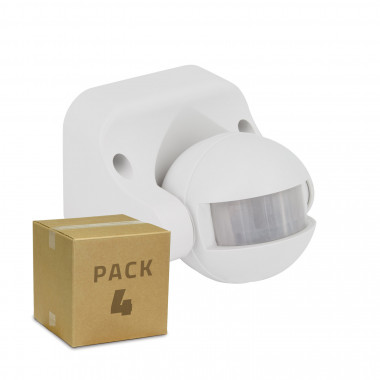 Producto de Pack Detector de Movimiento PIR 180º Superficie (4 un)