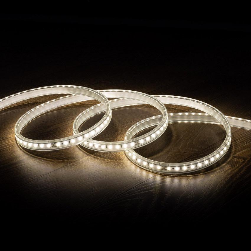 Producto de Tira LED 220V AC 100 LED/m Blanco Neutro IP67 a Medida Ancho 14mm Corte cada 25 cm