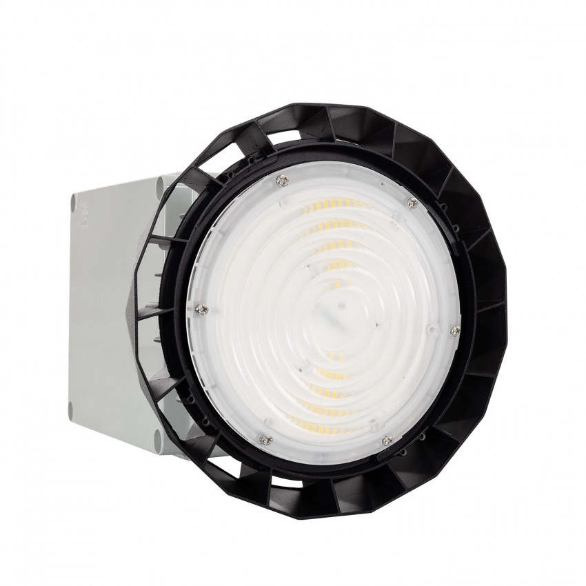Campânula LED Industrial UFO HBS SAMSUNG 100W 190lm/W LIFUD Regulável 0-10V + Kit de Emergência