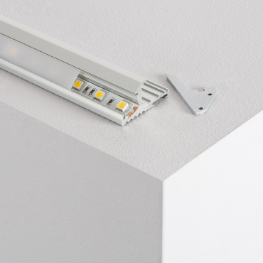 Product Perfil de Aluminio para Escalera Doble iluminación 1m para Dos Tiras LED hasta 10 mm