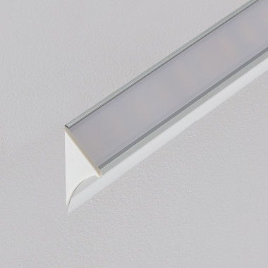 Produto de Perfil de Aluminio Encastrável para Gesso/Pladur com Cobertura Contínua para Fita LED até 20mm