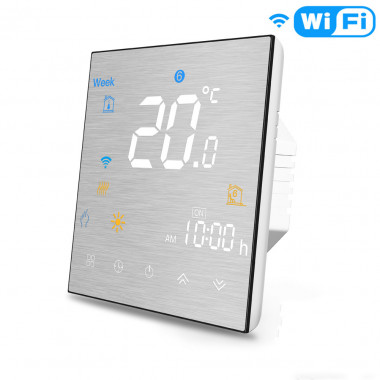 Termostato Calefacción WiFi Programable Metálico - efectoLED