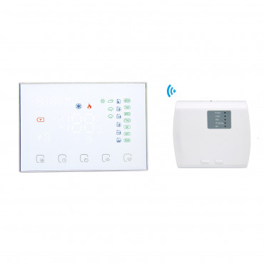 Termostato WiFi Programable Blanco Para Calefacción - efectoLED