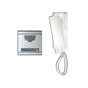 Kit de portero Compact S1 con telefonillo Neos blanco digital 1/L