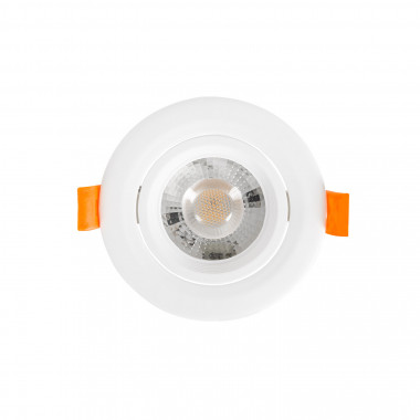 Produto de Foco Downlight LED 7W Solid COB Direcionável Circular Branco Corte Ø 75 mm  