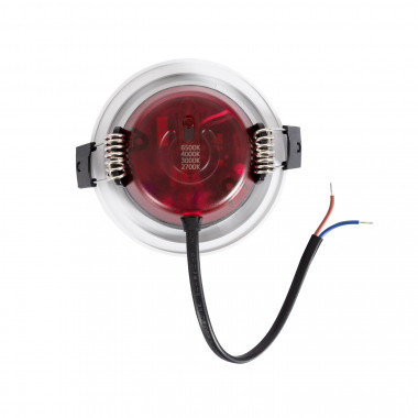 Producto de Foco Downlight LED 8W CCT Seleccionable Circular Regulable IP65 Corte Ø70 mm