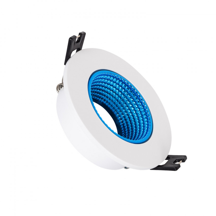 Aro Downlight Circular Basculante de Colores para Bombilla LED GU10 / GU5.3 Corte Ø80 mm
