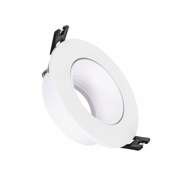 Aro Downlight Circular Basculante para Lâmpada LED GU10 / GU5.3 Corte Ø75 mm