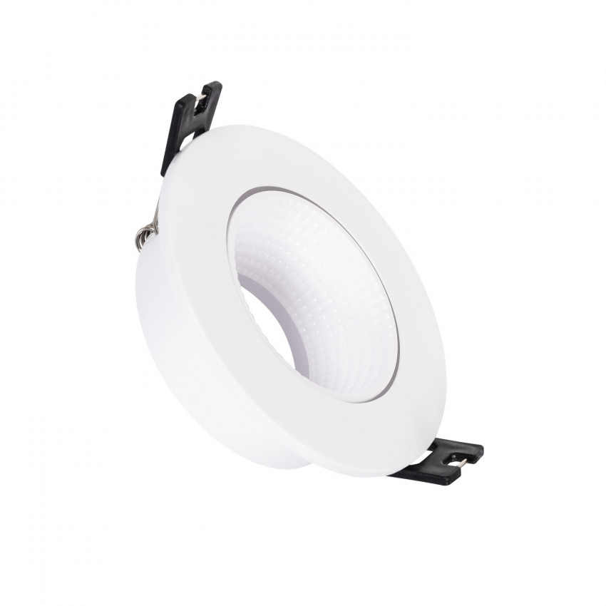 Aro Downlight Circular Basculante para Lâmpada LED GU10 / GU5.3 Corte Ø75 mm
