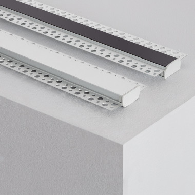 Produto de Perfil de Alumínio Integração em Gesso/Pladur para Fita Dupla LED Até 20mm