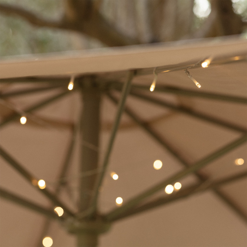 Produto de Grinalda Exterior LED à Pilhas para Guarda-Sol 2m