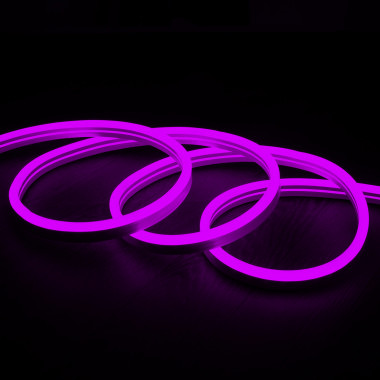 Tira Neón LED 11 W/m RGB 220V AC 60 LED/m Semicircular 180º IP67 a Medida  Corte cada 100 cm - efectoLED