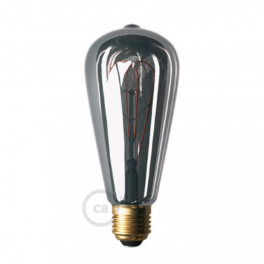Bombilla Filamento LED E27 5W 150 lm ST64 Regulable Smoky Creative-Cables DL700181