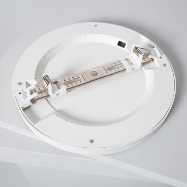 Produto de Placa LED 18W CCT Selecionável Circular Slim Surface com Sensor de Movimiento Corte Ajustável Ø75-205 mm