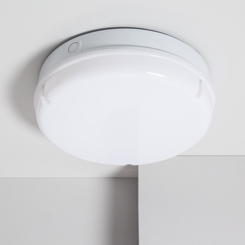 Plafón LED 24W Circular Ø285 mm Hublot White com Luz de Emergência Não Permanente IP65