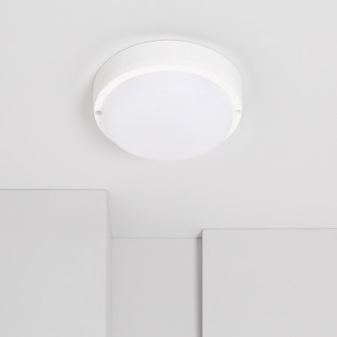 Plafón LED 15W Circular para Exterior Ø140 mm IP65 Hublot White
