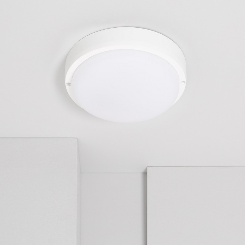 Plafon LED Circular para Exterior  Ø175 mm IP65 Hublot White