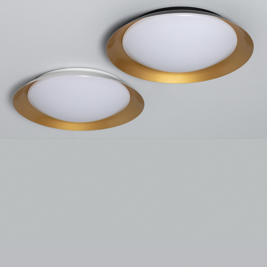 Plafon LED 30W Circular Metal Ø500 mm CCT Seleccionável Taylor