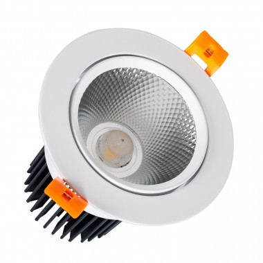 Foco Downlight LED 15W COB Direccionable Circular Blanco Corte Ø90 mm CRI92 Expert Color No Flicker