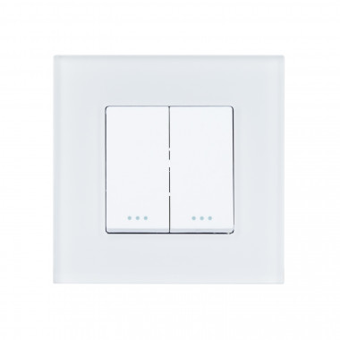 Producto de Interruptor Doble Conmutado con Marco PC Modern