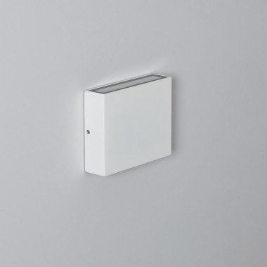 Aplique de Parede Exterior LED 6W Iluminação Dupla Face Quadrado Branco Kaysa