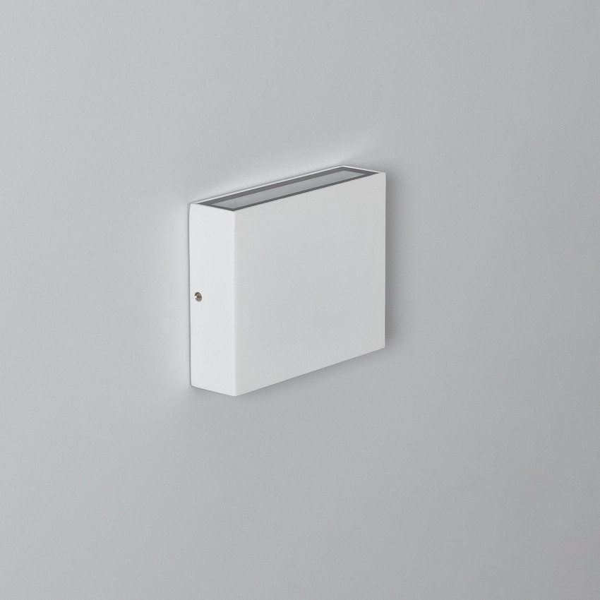 Aplique de Parede Exterior LED 6W Iluminação Dupla Face Quadrado Branco Kaysa 