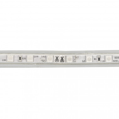 Produto de Rolo de Fita LED Regulável 220V AC 60 LED/m 50m Laranja IP65 Largura 14mm Corte a cada 100cm