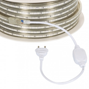 Producto de Bobina de Tira LED Regulable 220V AC 60 LED/m 50m Violeta IP65 Ancho 14mm Corte cada 100 cm