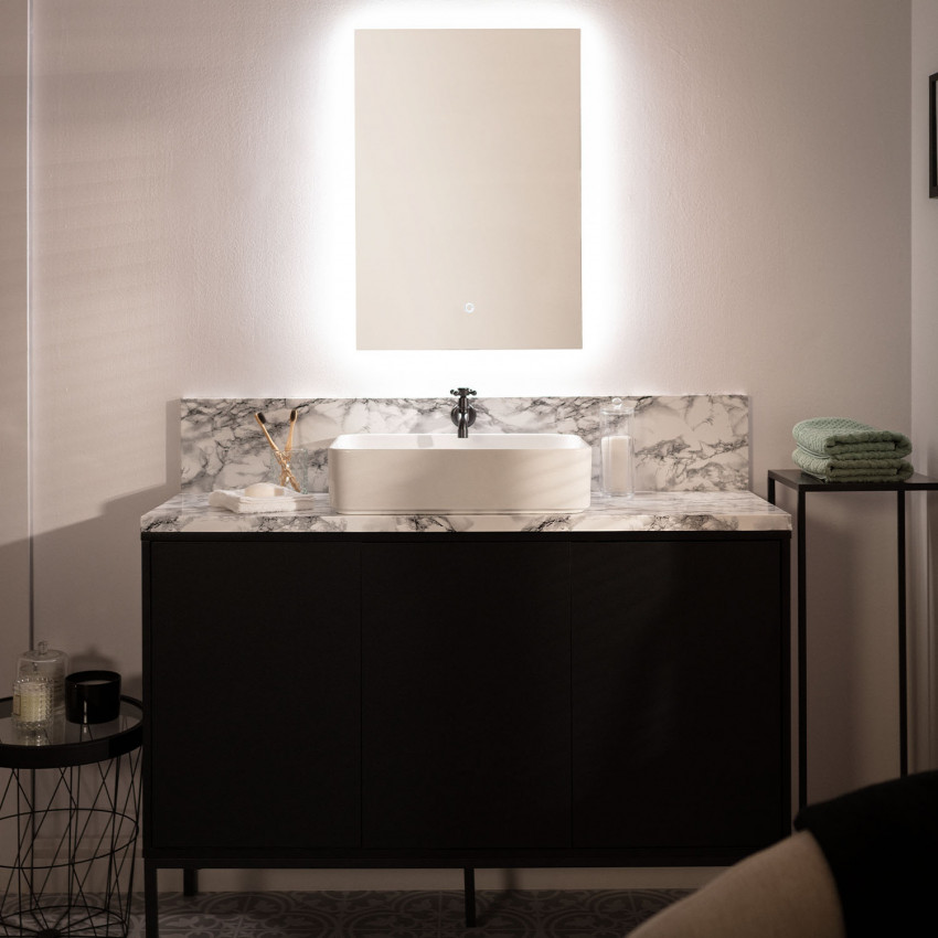 Espejo Baño con Luz LED 68x48 cm Small Mason 