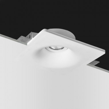 Produto de Aro Downlight Integração em Gesso/Pladur para Lâmpadas LED GU10 / GU5.3  Corte 207x207 mm UGR17