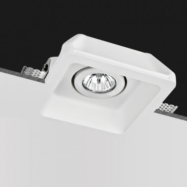Produto de Aro Downlight Integração em Gesso/Pladur Quadrado para Lâmpada LED GU10 / GU5.3 Corte 158x158 mm UGR17