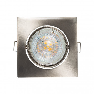 Produto de Aro Downlight Quadrado Basculante para Lâmpada LED GU10/GU5.3 Corte Ø 72 mm