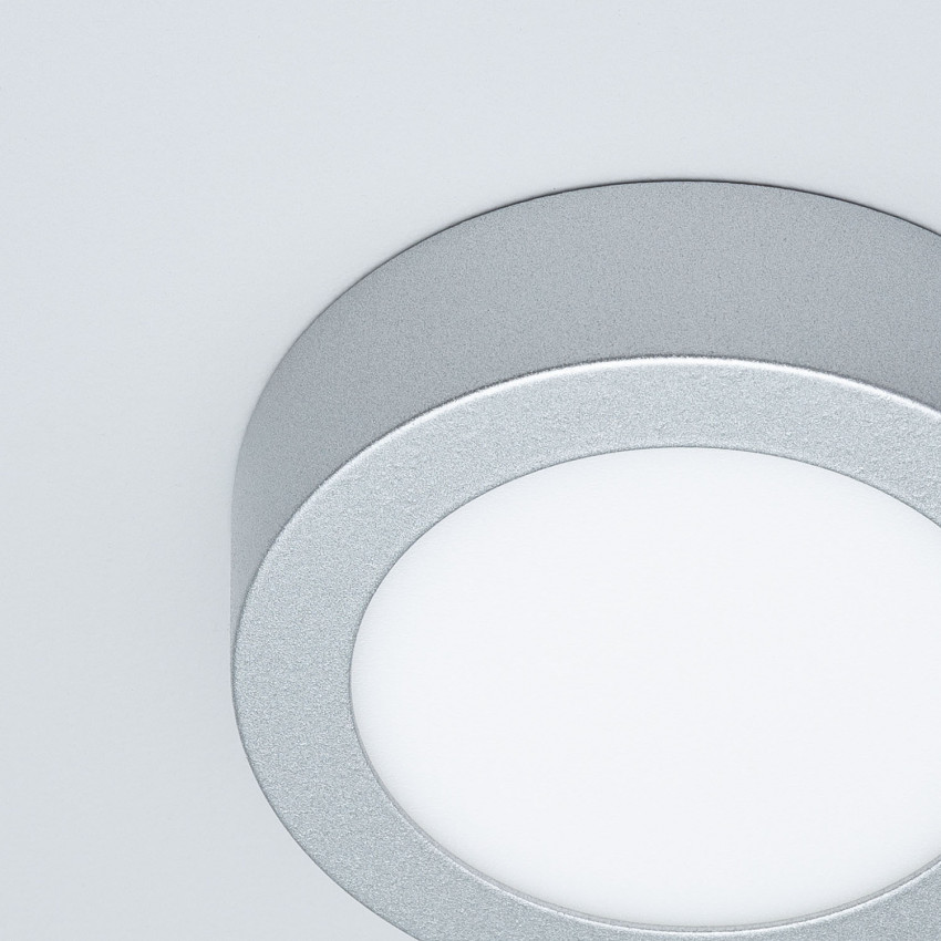 Produto de Plafon LED 6W Circular Alumínio Slim Ø110 mm CCT Selecionável Galán