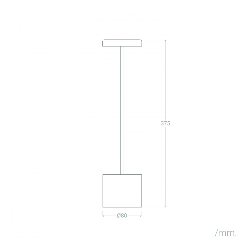 Producto de Lámpara de Mesa LED 2W Portátil con Batería USB Recargable Zimba