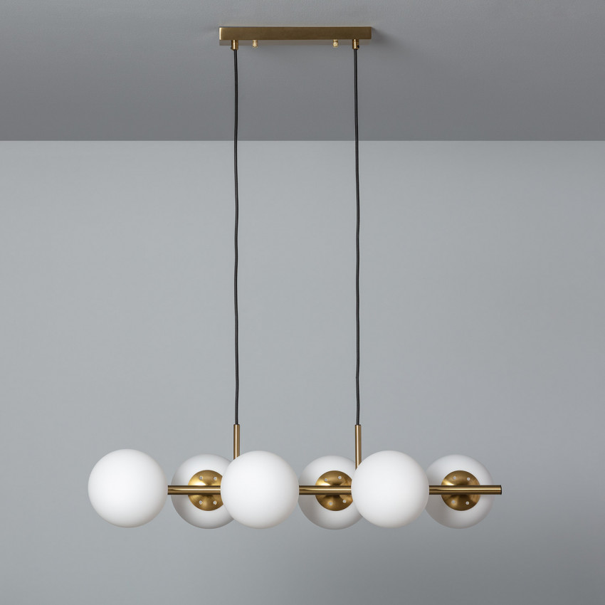 Candeeiro Suspenso Metal Amatler 6 Focos