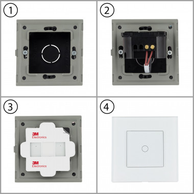 Produto de Interruptor Táctil Simples Modern